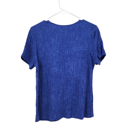 Nomadic Traders Women's Crinkle Texture Short Sleeves Top - L - Picture 6 of 6